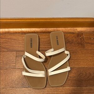 Steve Madden Women's Tan and Cream Strappy Sandals